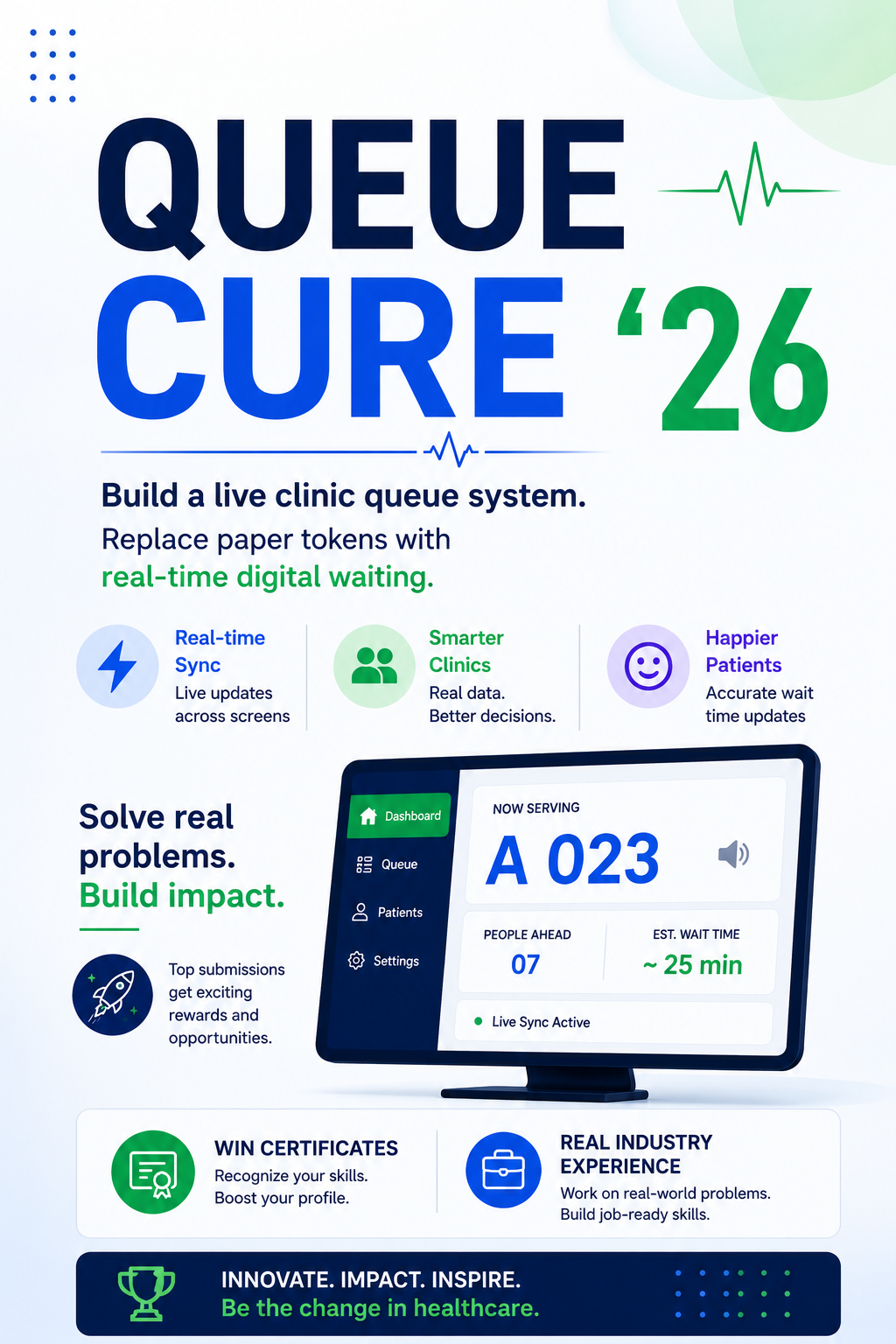 Queue Cure '26 hackathon challenge preview